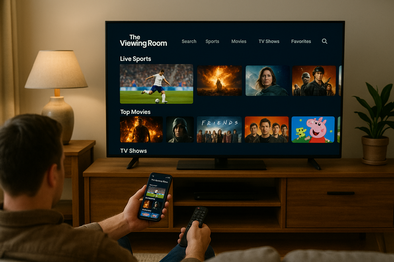 Relaxing in Front of the Screen